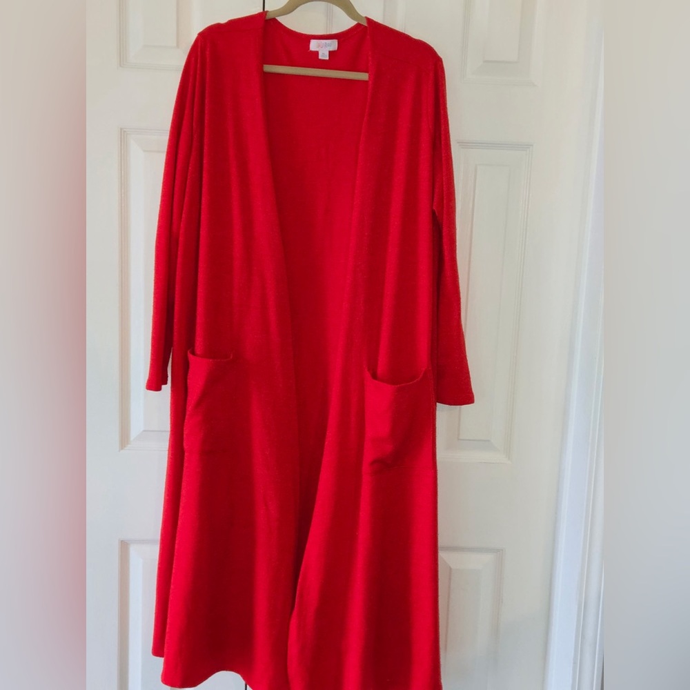 LuLaRoe Sarah Red Women's Cardigan